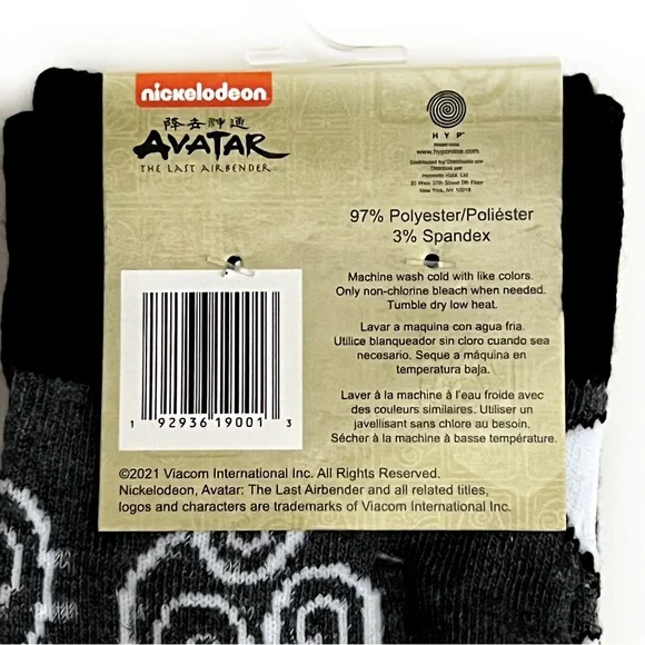 Nickelodeon Avatar The Last Airbender Aang Appa Momo Crew Socks Mens Womens - Picture 7 of 7